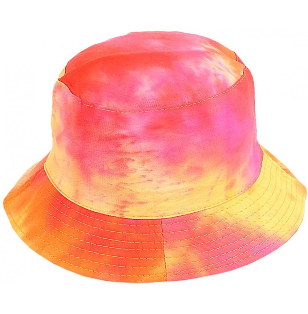 Bucket Hats Reversible Cotton Bucket Hat Multicolored Fisherman Cap Packable Sun Hat - Style 2 - C418W70O7CL