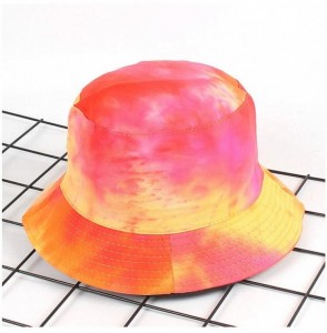 Bucket Hats Reversible Cotton Bucket Hat Multicolored Fisherman Cap Packable Sun Hat - Style 2 - C418W70O7CL