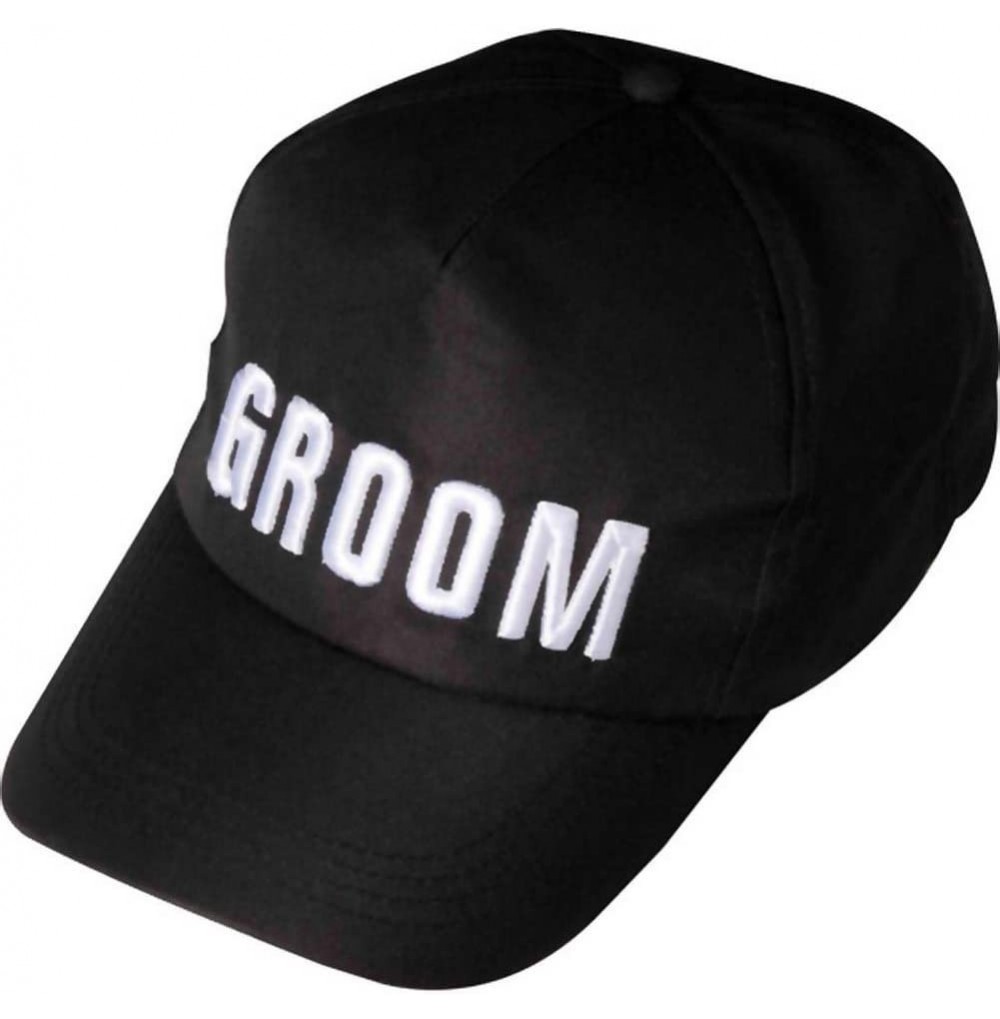 Baseball Caps Groom Baseball Cap - Black - Groom - C511B6IKYKD