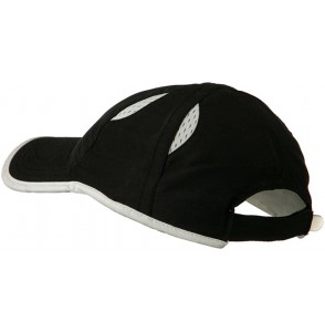 Baseball Caps Microfiber Casual Cap With Moisture Sweatband - Black White OSFM - Black White - CZ11C0N7DCF
