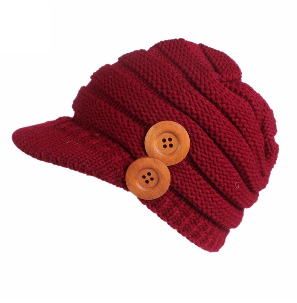 Skullies & Beanies Women Hat-Fashion Women Hats For Winter Beanies Knitted Hats Girls' Rabbit Cap (Red 2) - Red 2 - CS188ZYZLTR