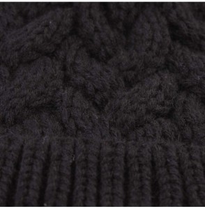 Headbands Family Matching Warm Hat for Women Kids Baby Keep Hats Knitted Wool Hemming - ❤black❤ - C818ILGXODU