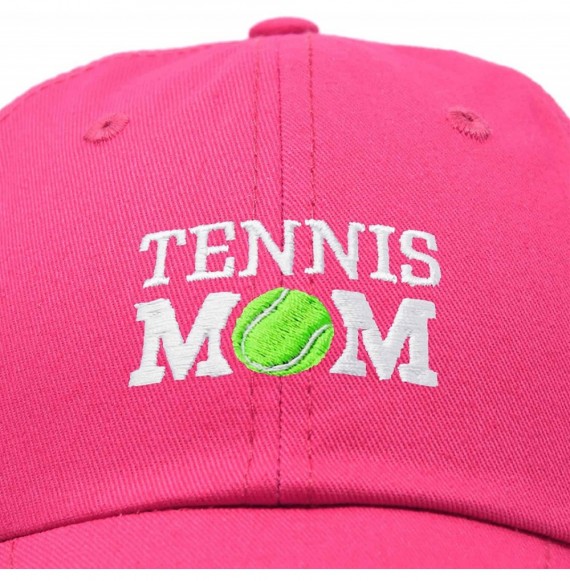 Baseball Caps Premium Cap Tennis Mom Hat for Women Hats and Caps - Hot Pink - CG18IOEE04E