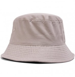 Baseball Caps Blank Cotton Bucket Hat - Stone - C9184S4GXEC