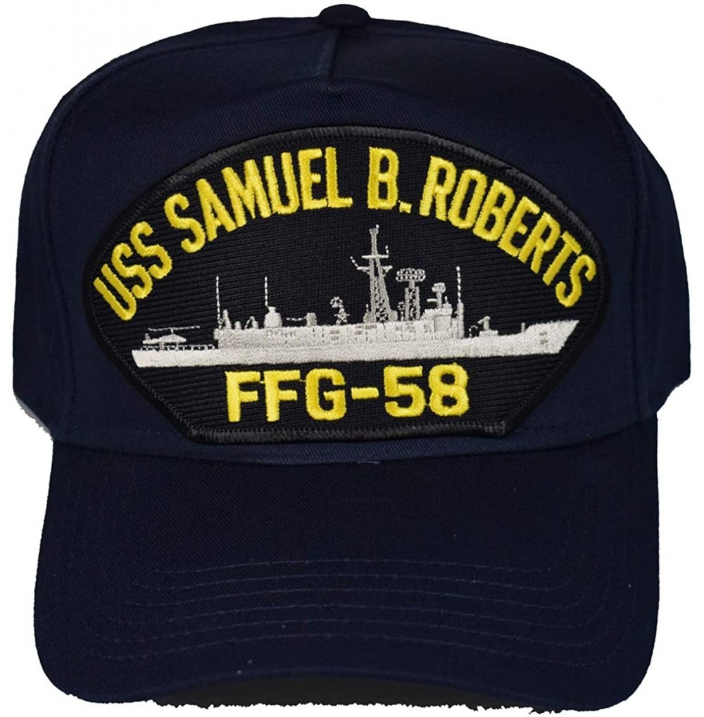 Sun Hats USS Samuel B. Roberts FFG-58 Ship HAT - Navy Blue - Veteran Owned Business - C1194QZU4LE
