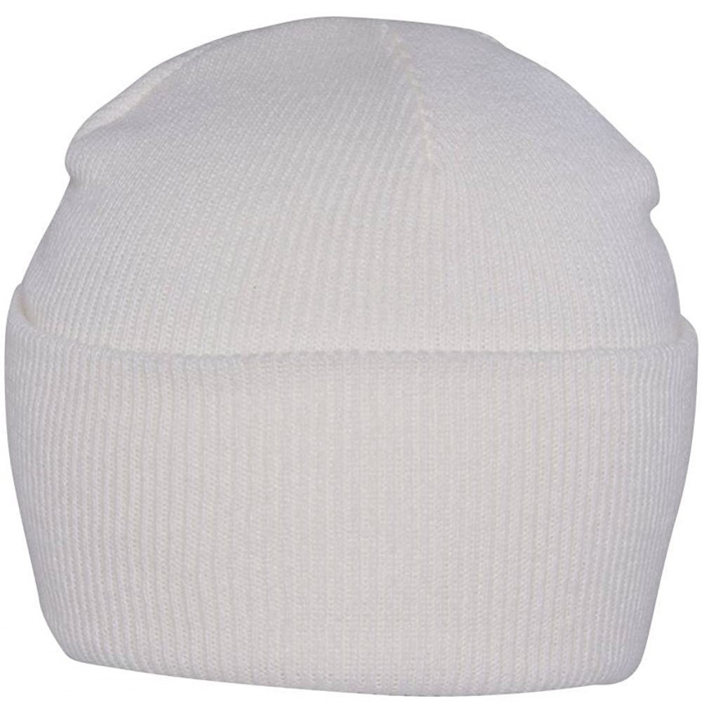 Skullies & Beanies Solid Winter Long Beanie (Comes in Many - Ivory - C7112KF45SN