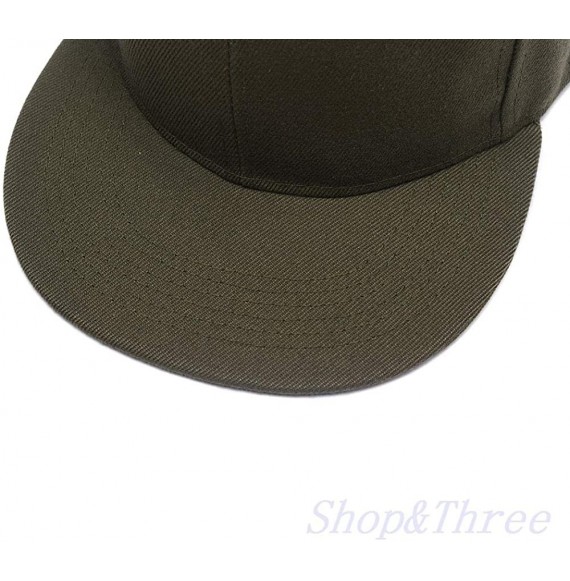 Baseball Caps Custom Embroidered Baseball Cap Personalized Snapback Mesh Hat Trucker Dad Hat - Hiphop Olive Green-1 - CC18HLK...