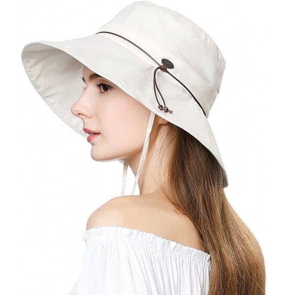 Sun Hats Womens Packable Ponytail SPF 50 Sun Hat Summer Gardening Hiking Fishing 55-61cm - Beige_99024 - CE18CWQ5UHS