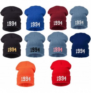 Skullies & Beanies Winter Black 1994 Beanie Hat and Snapback Men and Women Winter Cap - 1994 Gray White - CO11HOJ0THB