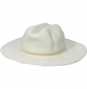 Sun Hats Women's Coyote Straw Hat - White - C9115O2TQOH