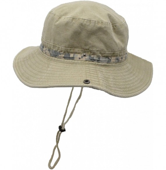 Sun Hats Outdoor Boonie Sun Hat for Hiking- Camping- Fishing- Operator Floppy Military Camo Summer Cap for Men or Women - C41...