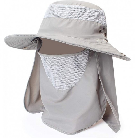 Sun Hats Unisex Fishing Hat Men Sun Protection Cap Garden Travel Lawn Work Outdoor Sports Hiking Hats Neck Flap - CZ18U4KYZON