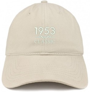Baseball Caps Classic 1953 Embroidered Retro Soft Cotton Baseball Cap - Stone - C518CO037Q3