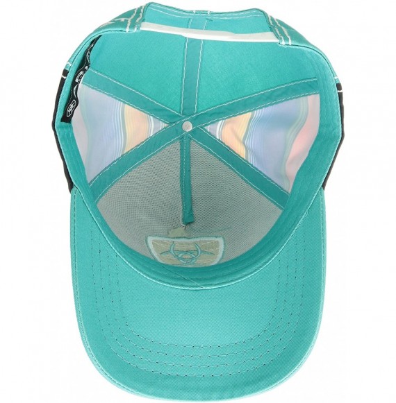 Baseball Caps Womens Serape Logo Shield Ball Cap - Turquoise/Multi - CU187NCMX36