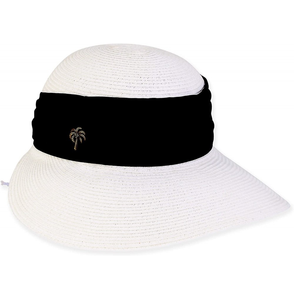 Sun Hats Maya Backless Sunsavor Hat 1955 - White - C918DSNH6I6
