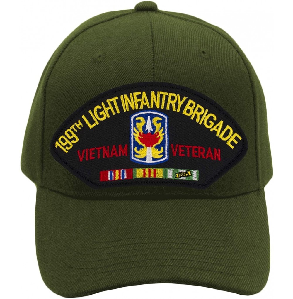 Baseball Caps 199th Light Infantry Brigade - Vietnam Hat/Ballcap Adjustable One Size Fits Most - Olive Green - CH18K5A04YT