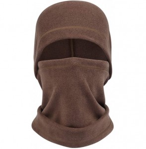Balaclavas Adjustable Hood Ski Mask Warm Face Cover Winter Cold Weather Balaclava Women Men - Coffee - CN18Z5TKSL5
