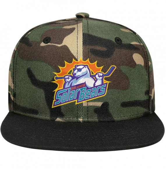 Baseball Caps 2015 Hockey Orlando Solar Bears Logo Simple Caps 100% Cotton Men's Womens Mesh Hat - 2015 Hockey Orlando-11 - C...