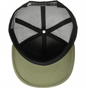 Baseball Caps Men's The Hauler Mesh Back Trucker Hat Adjustable Snapback Cap - Olive - CT18DCLQUDL