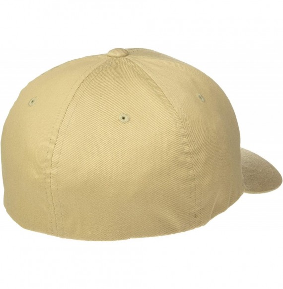 Baseball Caps Silver Wooly Combed Stretchable Fitted Cap Kappe Baseballcap Basecap - Khaki - CP11NV51M8R
