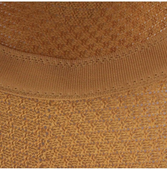 Bucket Hats Unisex Frayed Washed Bucket Hat Foldable Cotton Fisherman Cap Brim Visors Sun Hat - Yellow - CP18QZ78QLE