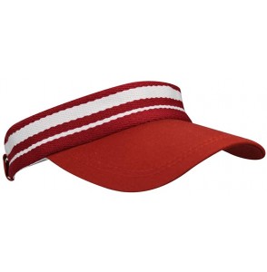 Baseball Caps Summer Outdoor Sports Beathable Long Brim Empty Top Baseball Sun Cap Hat Visor - Striped Wine - CV18S7M69RX