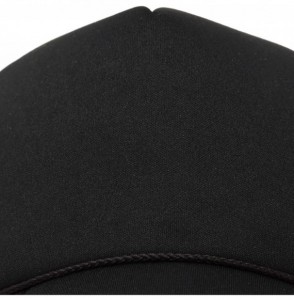 Baseball Caps Trucker Hat Mesh Cap Solid Colors Lightweight with Adjustable Strap Small Braid - Black - C3119N21TWL