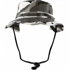 Sun Hats 100% Cotton Stone-Washed Safari Wide Brim Foldable Double-Sided Sun Boonie Bucket Hat - City Camo - C612O7RE3B3