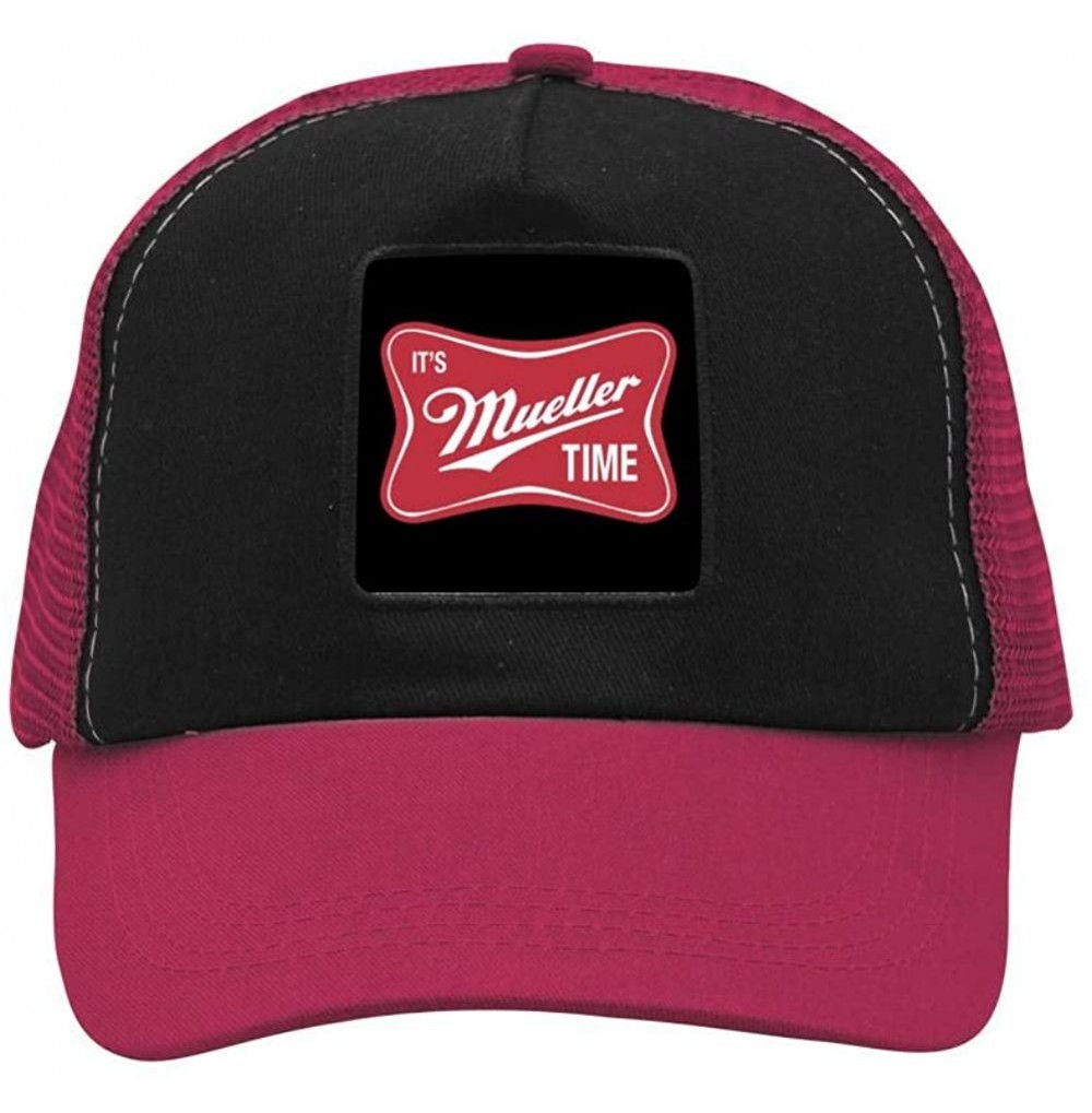 Baseball Caps It's Mueller Time Base-Ball Cap & Hat for Men or Women - Wine Red - CJ18S56GA26