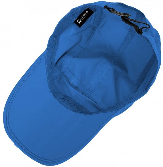 Baseball Caps Unisex Foldable UPF 50+ Sun Protection Quick Dry Baseball Cap Portable Hats - Blue - C818S5DEIMA