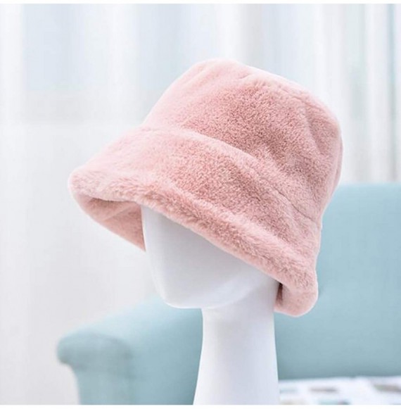 Skullies & Beanies New Women Keep Warm Winter Casual Knitted Hat Wool Hemming Hat Ski Hat - Pink2 - CT1932LLDYA