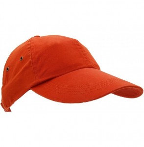 Baseball Caps Unisex Low Profile Twill Baseball Cap/Headwear - Red - C111E5O9Z3H