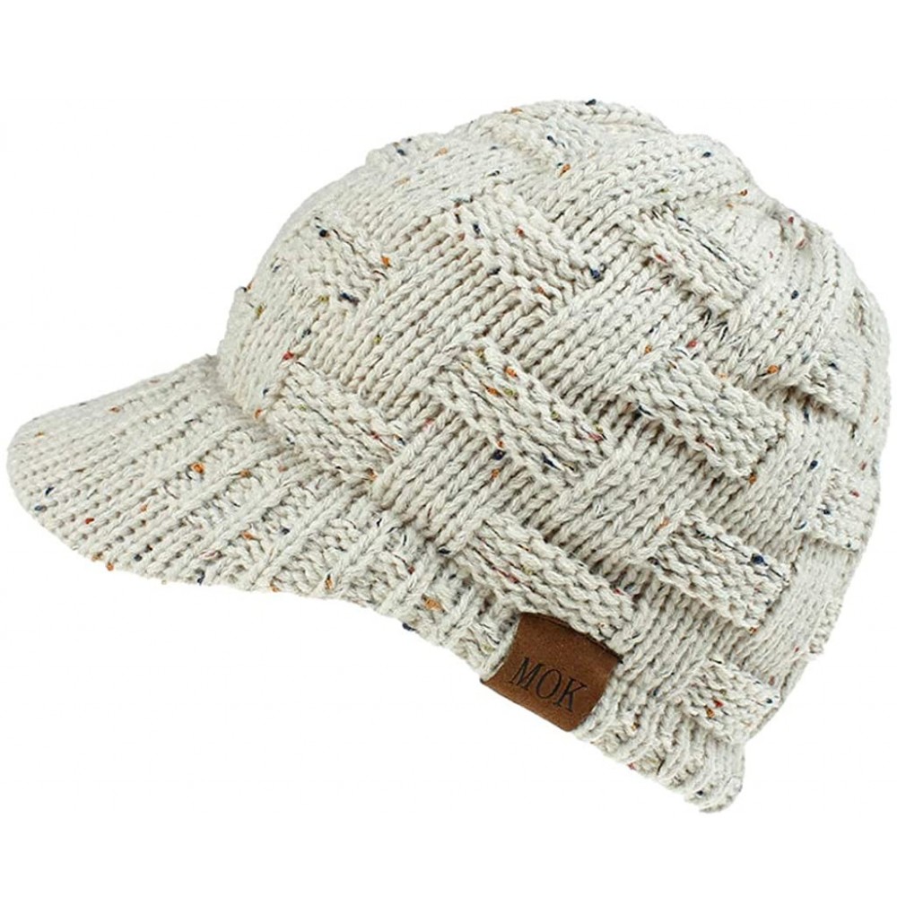 Skullies & Beanies Ponytail Cap with Drop Down Ear Warmer- Slouchy Knitted Beanie Hat for Women - Khaki - CJ18YR7N3YR