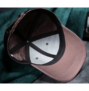 Baseball Caps Unisex Unstructured Luster Satins Cap Adjustable Plain Hat - Black - C5186NCCD7O