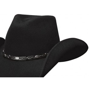 Cowboy Hats 0381Bl Cowboy Collection Wild Horse Black Cowboy Hat - Black - CF11CQA1Y9J
