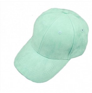 Baseball Caps Unisex Baseball Cap Plain Blank Solid Adjustable Polo Style Hat - Green - CY186R0WXZ2