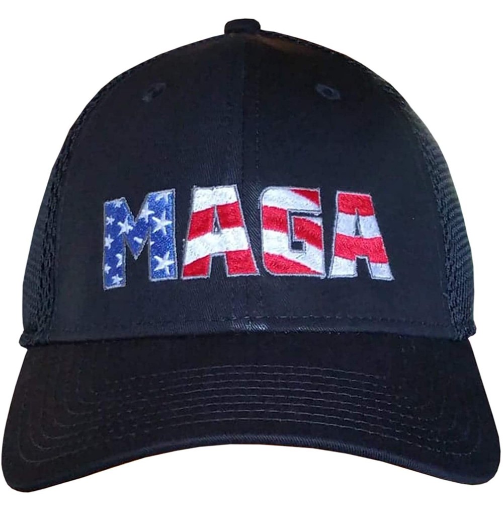 Baseball Caps MAGA Hat - Trump Cap - Black New Era Structured Maga-rwb - CE18HNZQ5LG