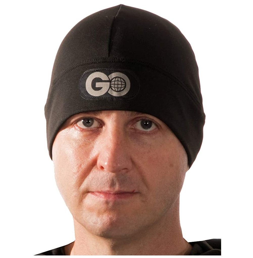 Skullies & Beanies GO Athletic's Cold Weather Gear Beanie Hat - Black - CZ11QVT2J6T