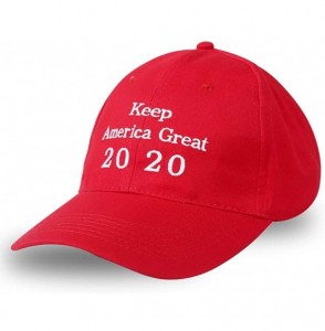 Baseball Caps Keep America Great 2020 Baseball Cap-Adjustable Trump Hat 3D Embroidery Trump Ball Caps for Men and Women - C81...
