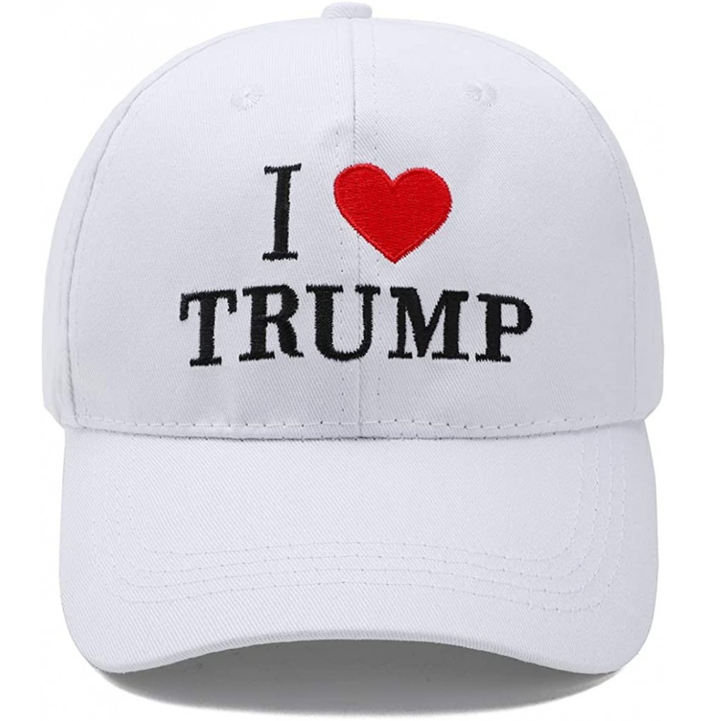Baseball Caps Make America Great Again Hat Donald Trump Hat MAGA Hat 2020 USA Cap Keep America Great - White - CN196X82NK0