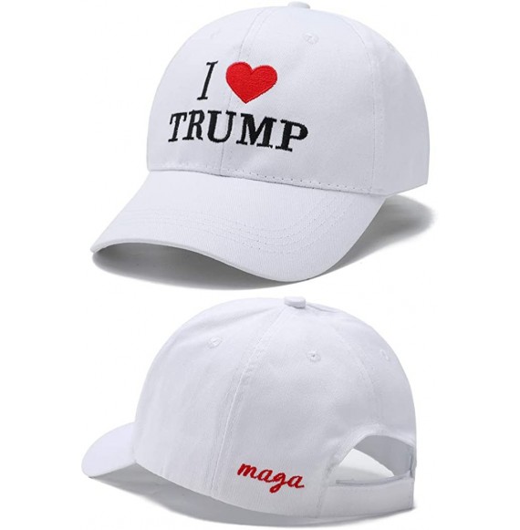 Baseball Caps Make America Great Again Hat Donald Trump Hat MAGA Hat 2020 USA Cap Keep America Great - White - CN196X82NK0