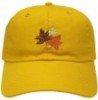 Baseball Caps Fall Leaves Cotton Baseball Dad Caps - Multi Colors - Gold - CH18IZ87MLR