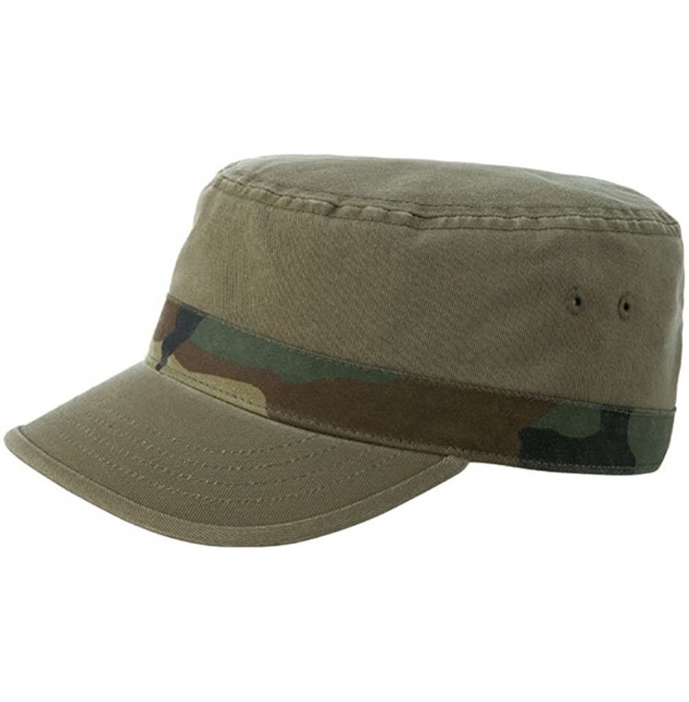 Baseball Caps Enzyme Washed Twill Army Cap - Olive - C5110JY88GH