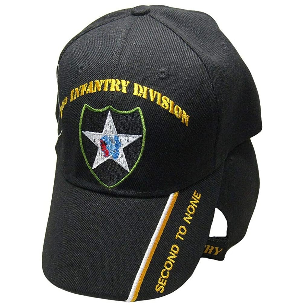 Baseball Caps US Army 2nd Infantry Division Baseball Style Embroidered Hat USA Second to None Army Cap - CX12O63Z5UA