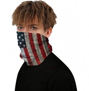 Balaclavas Bandana Face Mask Neck Gaiter- Dust Wind UV Protection Vivid 3D Mouth Cover for Women Men - Flag Red - C61986ON3G9