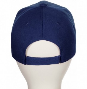 Baseball Caps Classic Baseball Hat Custom A to Z Initial Team Letter- Navy Cap White Black - Letter U - CJ18IDU29T5