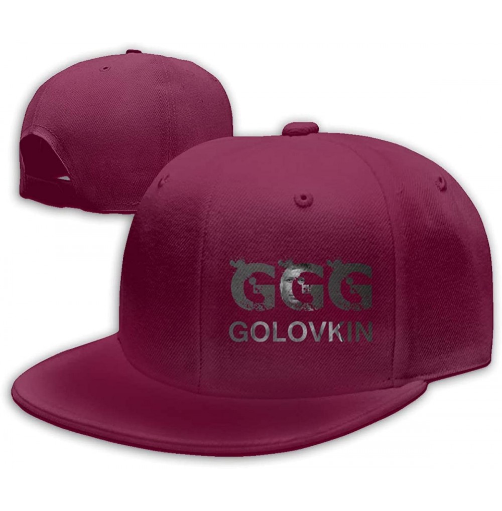Baseball Caps Men&Women Baseball Hat Gennady Golovkin GGG Baseball Cap Black - Dark Red - CN18KS96ZYX