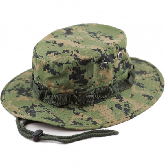 Sun Hats Premium Quality Military Boonie Hat - Green Digital Camo - CS12CQP6JDP