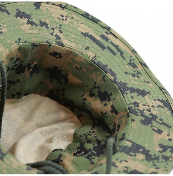 Sun Hats Premium Quality Military Boonie Hat - Green Digital Camo - CS12CQP6JDP