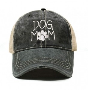 Baseball Caps Dog Mom Dad Hat Cotton Baseball Cap Polo Style Low Profile - Tc102 Charcoal - CT18Q72X6IM